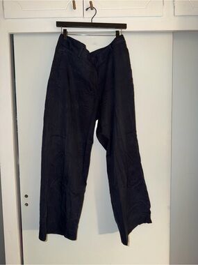 Banana Republic women's Navy Wide-Leg Chinos